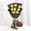 Rosé Cocoa Delight cake – chocolate and rose flavored designer cake